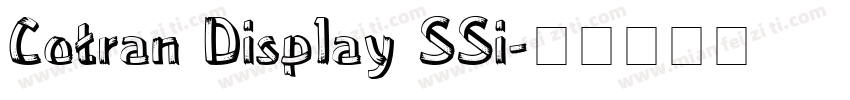 Cotran Display SSi字体转换